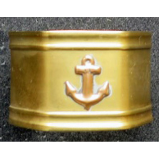 rond de serviette marine pentagonal 4 cm en laiton 