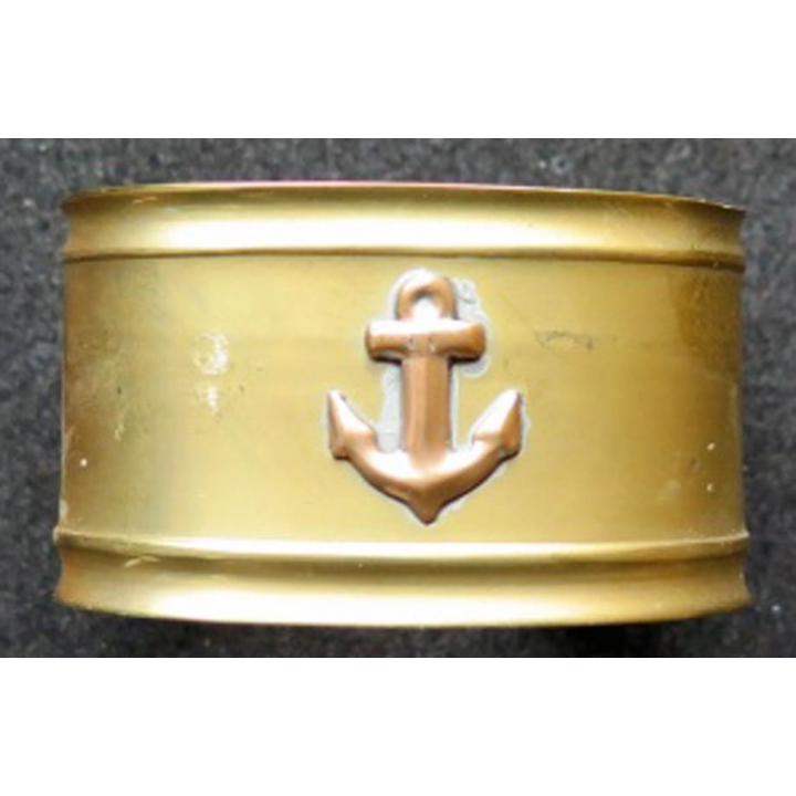 rond de serviette marine oval de largeur 5 cm en laiton