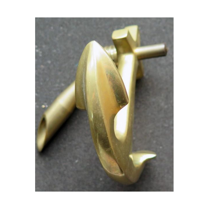 Porte stylo en laiton sur ancre de marine de longueur 9,5 cm