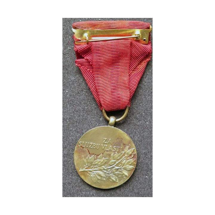 TCHECOSLOVAQUIE : médaille tchèque du Mérite pour la défense de la Patrie en bronze