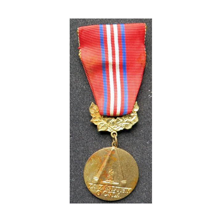 TCHECOSLOVAQUIE : médaille pour le mérite de l'armée populaire tchèque 