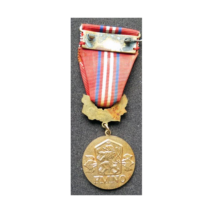 TCHECOSLOVAQUIE : médaille pour le mérite de l'armée populaire tchèque 
