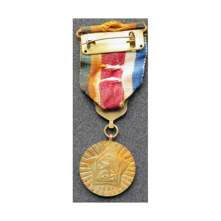 TCHECOSLOVAQUIE : médaille pour le travail dévoué du socialisme
