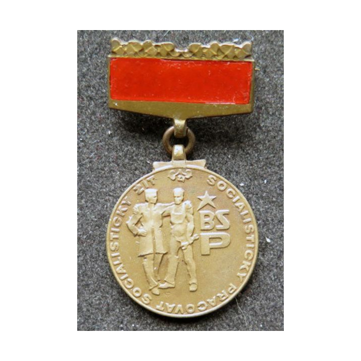 TCHECOSLOVAQUIE : médaille de la brigade du travail en bronze