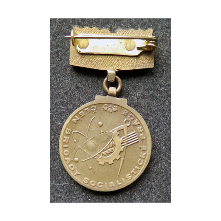 TCHECOSLOVAQUIE : médaille de la brigade du travail en bronze