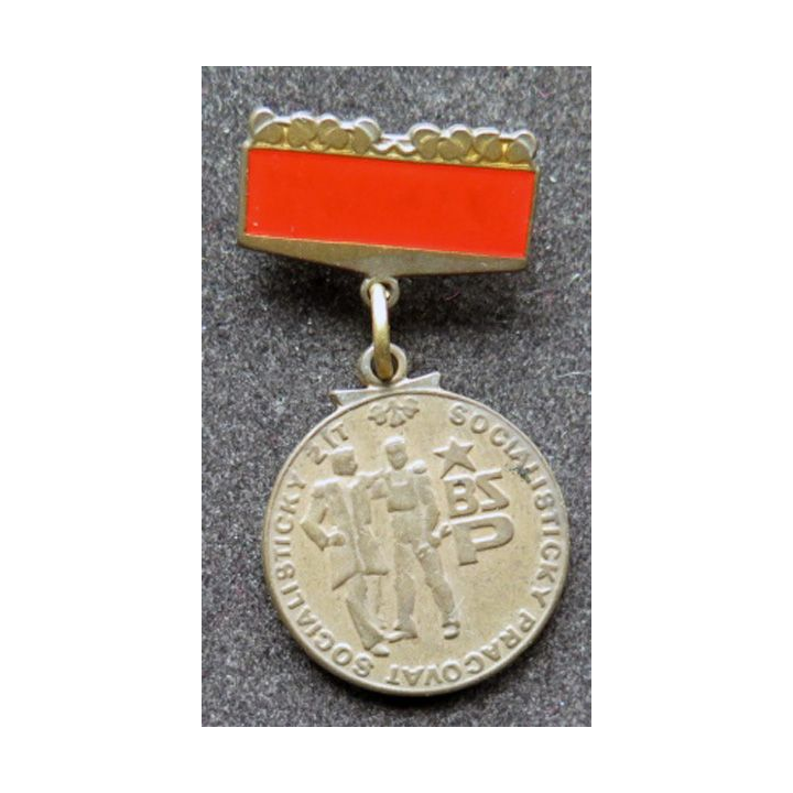TCHECOSLOVAQUIE : médaille de la brigade du travail en bronze