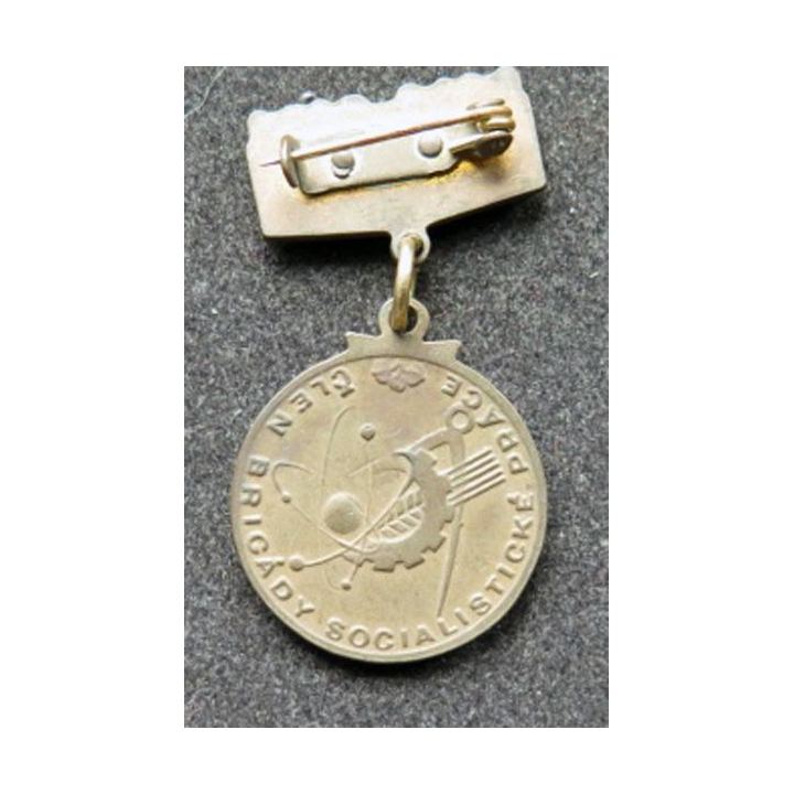 TCHECOSLOVAQUIE : médaille de la brigade du travail en bronze