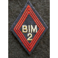LOSANGE DE BRAS MODÈLE 45 : modèle sous officiers Bataillon d'Infanterie mécanisée N° 2 Kosovo LOSANGE DE BRAS MODÈLE 45 : modèle sous officiers Bataillon d'Infanterie mécanisée N° 2 Kosovo