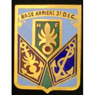 BASE ARRIÈRE 3°DIVISION D'INFANTERIE COLONIALE