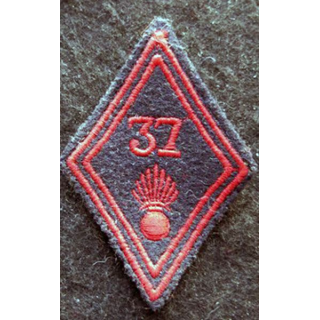 LOSANGE DE BRAS MODÈLE 45 : modèle troupe 37° régiment d'infanterie