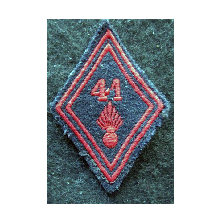 LOSANGE DE BRAS MODÈLE 45 : modèle troupe 41° régiment d'infanterie