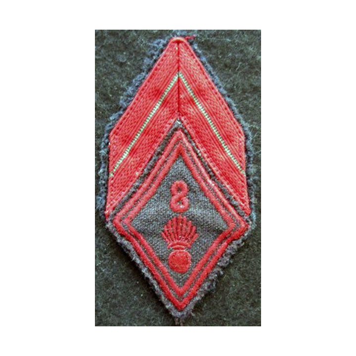 LOSANGE DE BRAS MODÈLE 45 : modèle caporal appelé 8° régiment infanterie