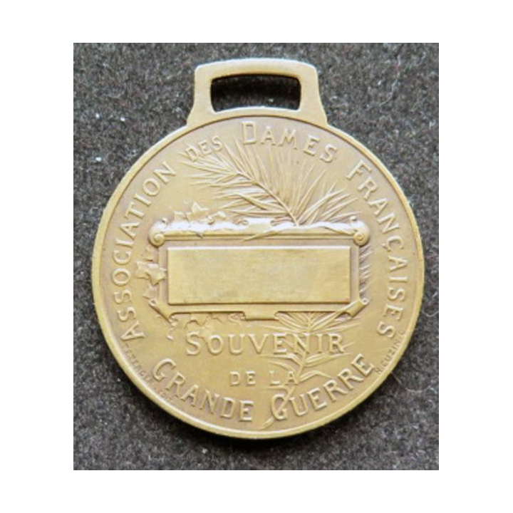 médaille de l'association des dames françaises 1914 - 1918 en bronze