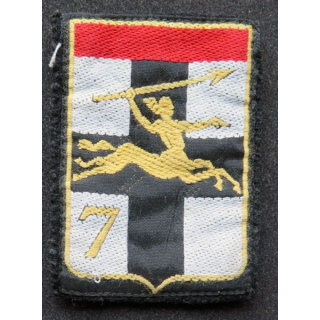 insigne tissu de la 7° division blindée ou DMR avec chiffre