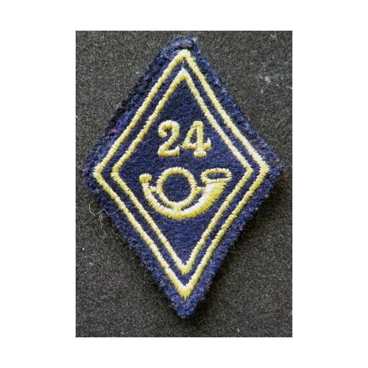 LOSANGE DE BRAS MODÈLE 45 24° BCA, BCP 24° GC troupe chasseurs