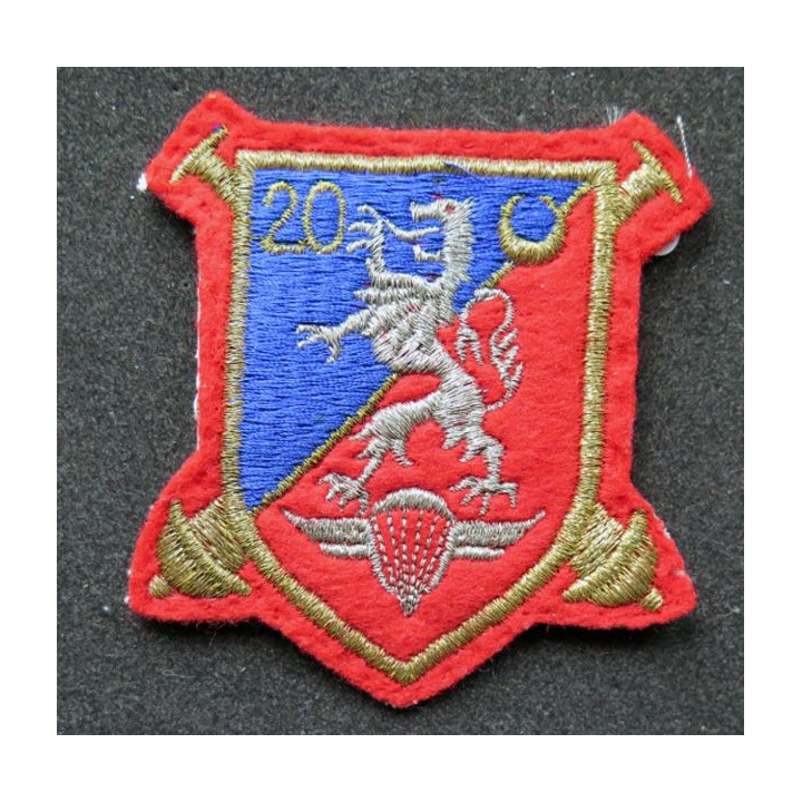 20° GAP : insigne tissu du 20° groupe d'artillerie parachutiste