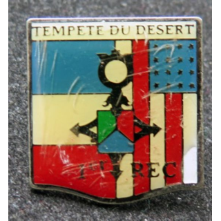 1° REC  : pin's du 1° Régiment étranger de cavalerie tempête du désert
