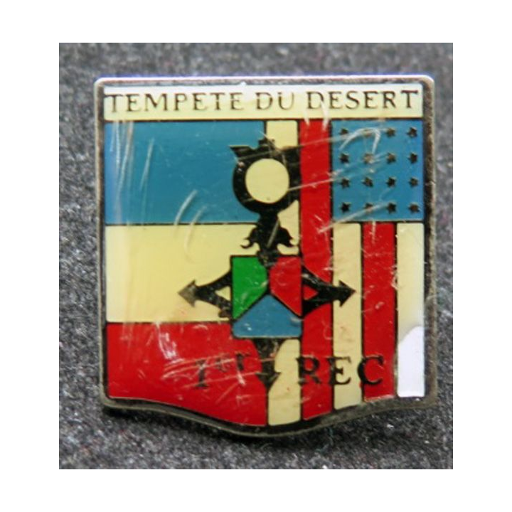 1° REC  : pin's du 1° Régiment étranger de cavalerie tempête du désert