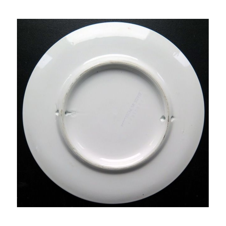 assiette en porcelaine d'officier de la garde municipale de Lisbonne