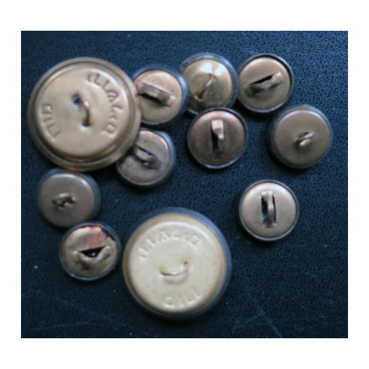 TCHECKOSLOVAQUIE : Lot de 10 boutons de l'armée tchèque