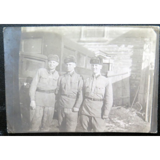 URSS : photo d'un groupe de sergents de l'armée rouge 8,7 x 12,7 cm