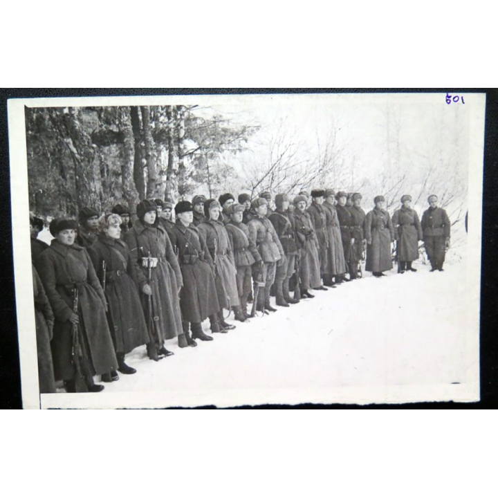 URSS : photo des tankistes de l'armée rouge 18 x 12 cm