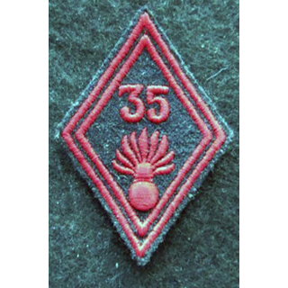 LOSANGE DE BRAS MODÈLE 45 : modèle troupe 35° régiment d'infanterie