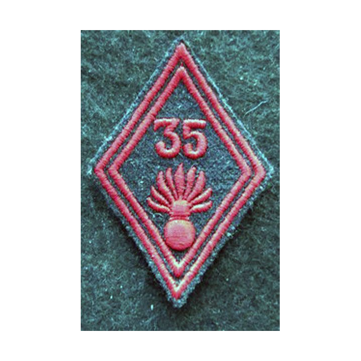 LOSANGE DE BRAS MODÈLE 45 : modèle troupe 35° régiment d'infanterie
