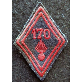 LOSANGE DE BRAS MODÈLE 45 : modèle troupe 170° régiment d'infanterie