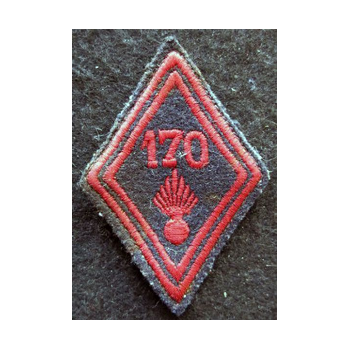 LOSANGE DE BRAS MODÈLE 45 : modèle troupe 170° régiment d'infanterie