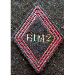 LOSANGE DE BRAS MODÈLE 45 : modèle sous officiers Bataillon d'Infanterie mécanisée N° 2 Kosovo