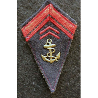 LOSANGE DE BRAS MODÈLE 45 : modèle précoce 1° classe infanterie coloniale période Indochine 1945-1947