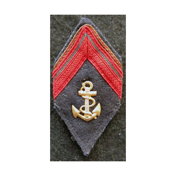 LOSANGE DE BRAS MODÈLE 45 : modèle 1° classe infanterie coloniale ou troupe de marine