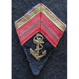 LOSANGE DE BRAS MODÈLE 45 : modèle précoce caporal chef infanterie coloniale période Indochine 1950-1954 cannetille