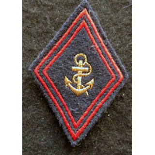 LOSANGE DE BRAS MODÈLE 45 : modèle pour sergent infanterie coloniale petite ancre laminette
