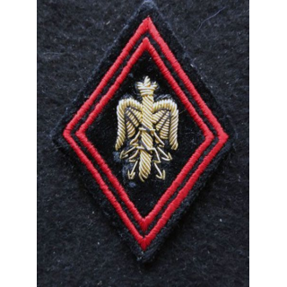 LOSANGE DE BRAS MODÈLE 45 : Ecusson officiers d'état major breveté du Génie en cannetille