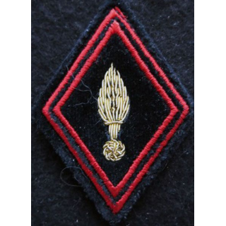 LOSANGE DE BRAS MODÈLE 45 : Ecusson officier du Génie hors unités ou CI cannetille