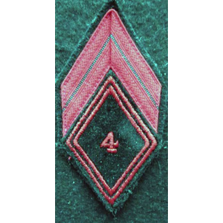 LOSANGE DE BRAS MODÈLE 45 : Ecusson de caporal du 4° régiment de Génie
