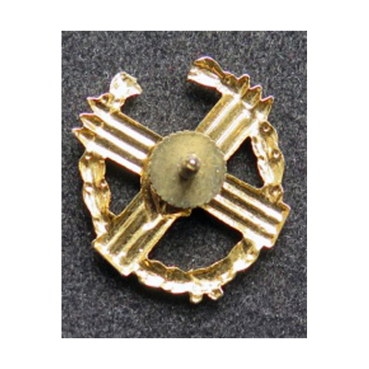 GRÈCE : insigne métallique de col du service du matériel grec