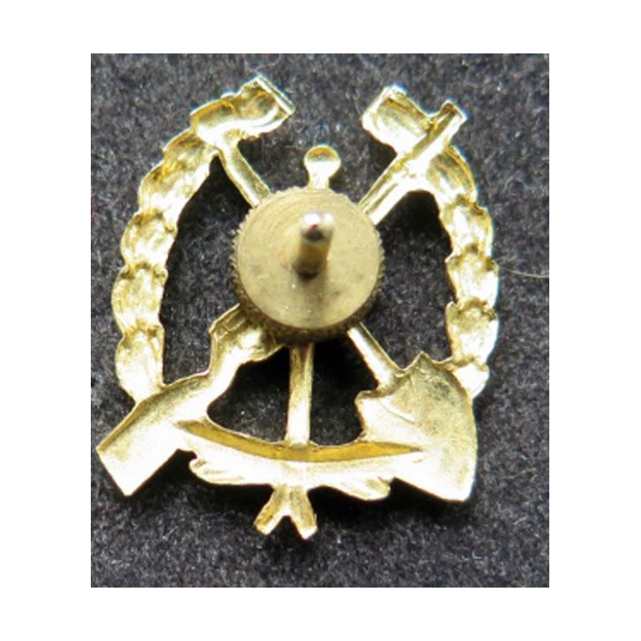 GRÈCE : insigne métallique de col du génie grec