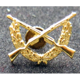 GRÈCE : insigne métallique de col de l'infanterie grec