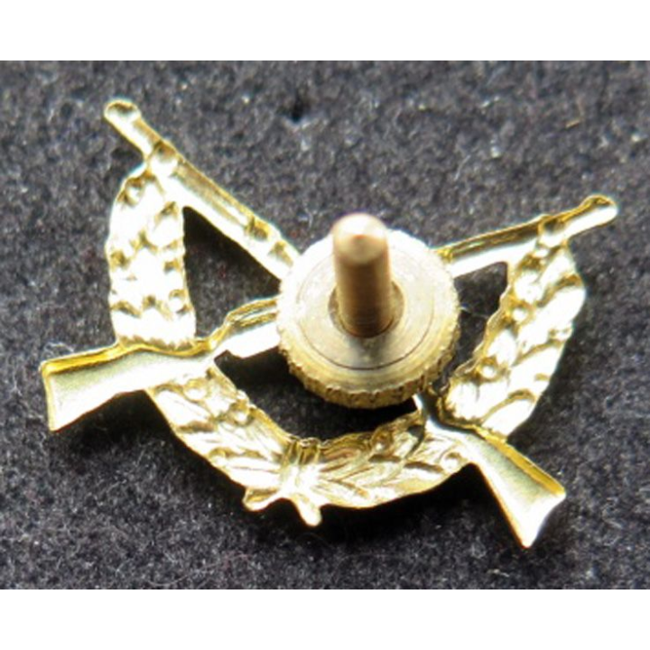 GRÈCE : insigne métallique de col de l'infanterie grec