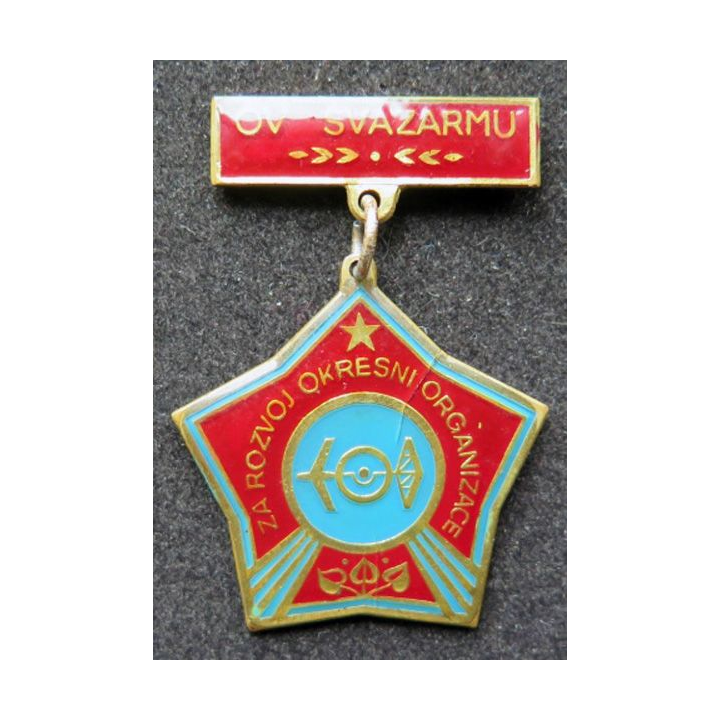 TCHECOSLOVAQUIE : médaille de l'Union de soutien de l'armée tchèque