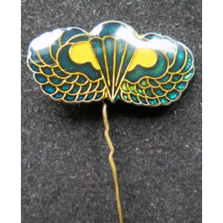 USA : insigne métallique type pin's de brevet parachutiste 3 cm de large