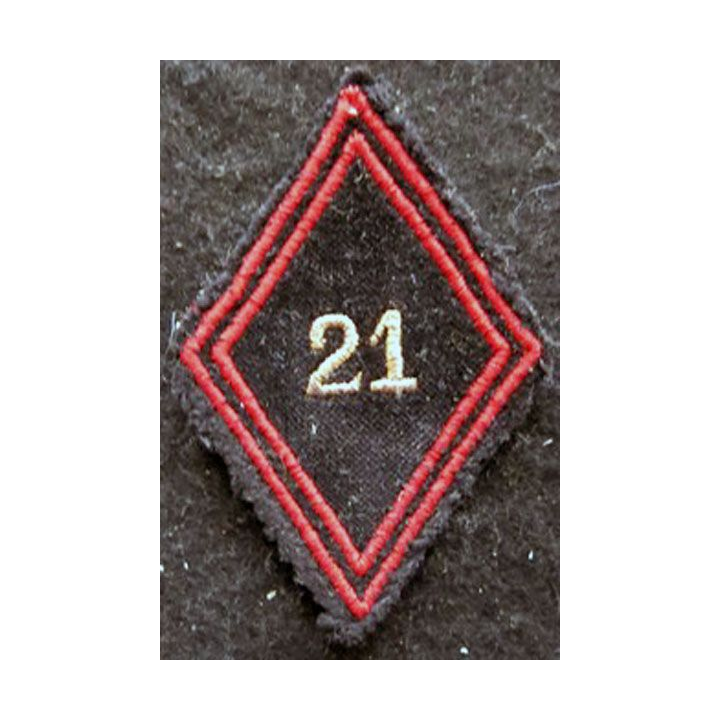 LOSANGE DE BRAS MODÈLE 45 : Ecusson sous officier du 21° régiment de Génie
