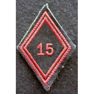 LOSANGE DE BRAS MODÈLE 45 : Ecusson  troupe du 15° régiment de Génie de l'Air
