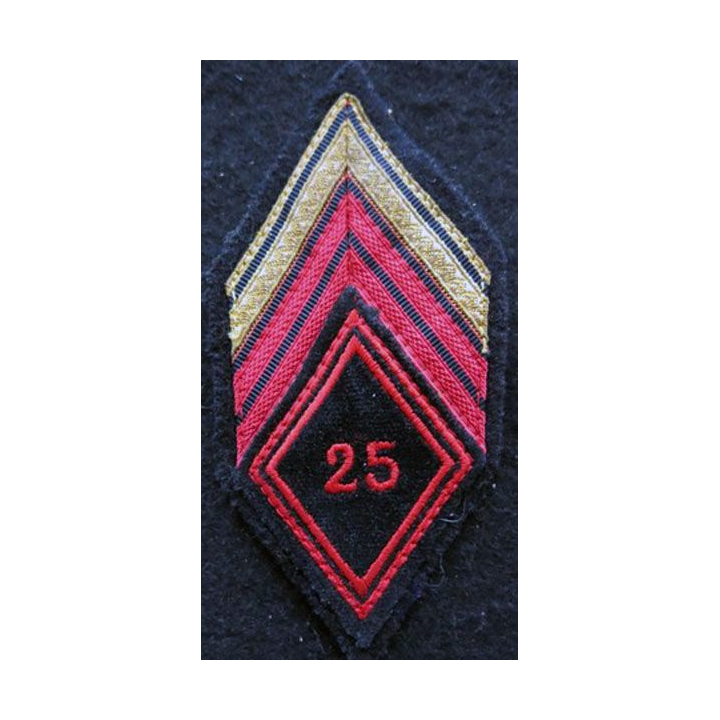 LOSANGE DE BRAS MODÈLE 45 :  caporal chef du 25° régiment de Génie de l'Air