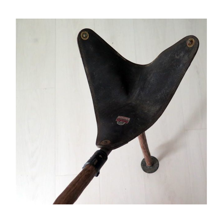 Canne siège parapluie de campagne de fabrication AKAH Lederwaren exclusiv