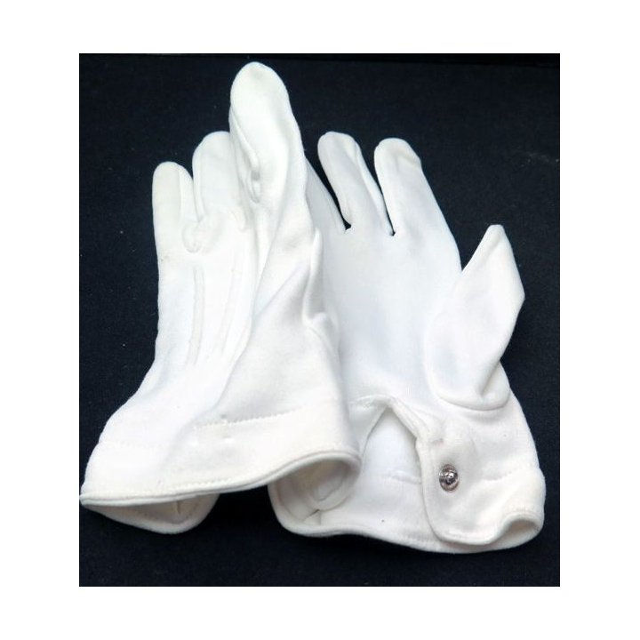 paire de gants blancs tenue de cérémonie petite taille 