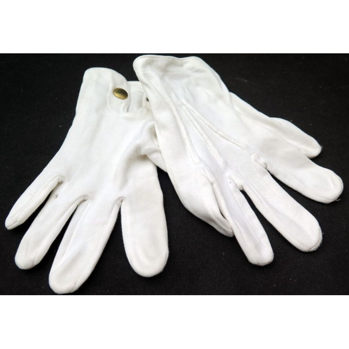 paire de gants blancs tenue de cérémonie taille 8 environ 